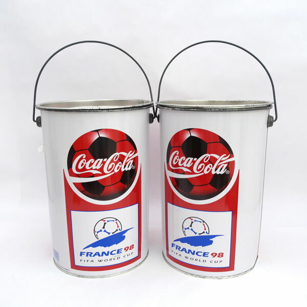 コカ・コーラ ◆【雑貨】FIFA WORLD CUP98　大型ブリキ缶 2缶セット 生活雑貨【中古】 ...