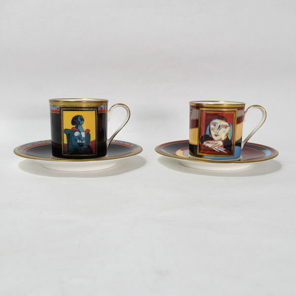 Rakuten - THE PABLO PICASSO ◆【洋食器】ピカソコレクション/カップ&ソーサー（2客） すまい 雑貨 ギフト ギフト【中古】