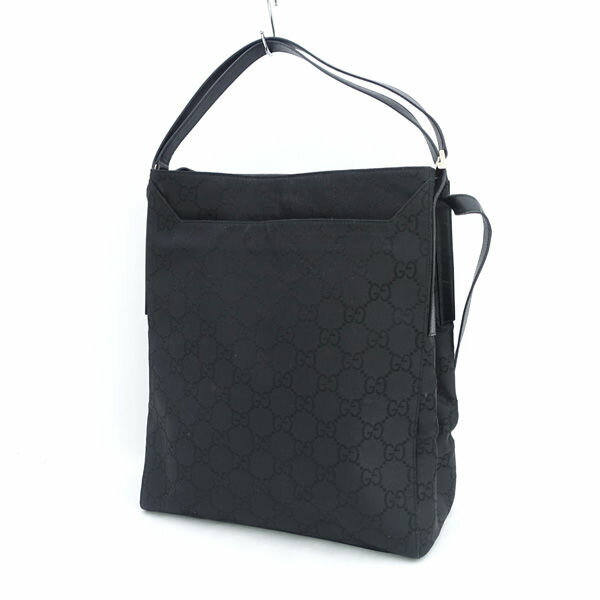 GUCCI / グッチ ■GGキャンバス　スプリーム　2WAY　トート　ショルダーバッグ　ブラック 0021043 【バッグ/バック/BAG/鞄/カバン】 ブランド【中古】