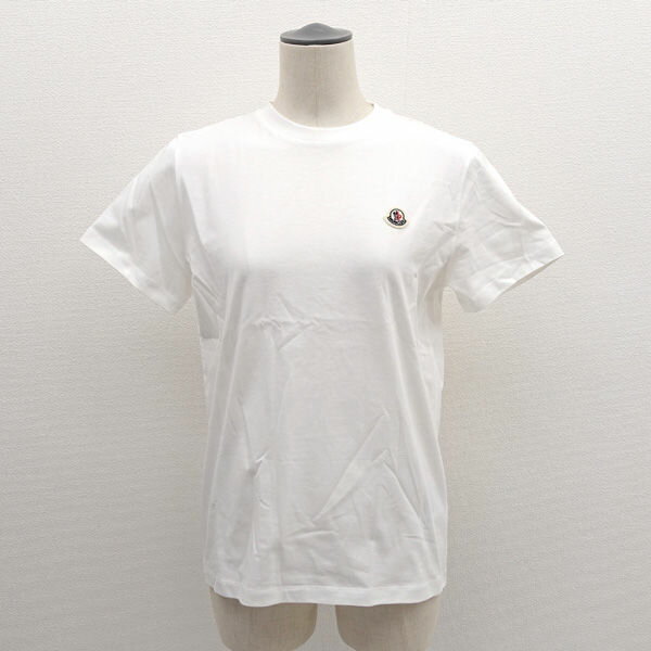 MONCLER / モンクレール ◆Tシャツ/アンファン ロゴパッチ/キッズ/ホワイト/サイズ14A ...