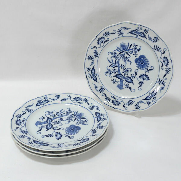 Rakuten - BLUE DANUBE ◆【洋食器】BLUE DANUBE/ブルーオニオン プレート（4枚組） すまい 雑貨 ギフト ギフト【中古】