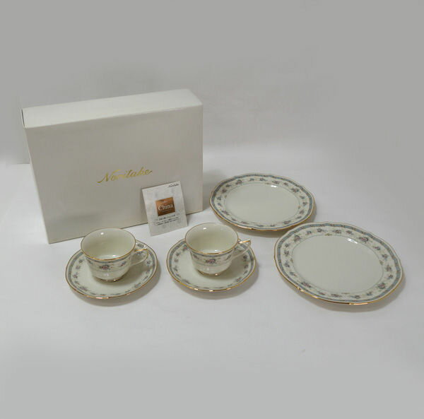 Noritake / ノリタケ ◆ノリタケ/GREELAY ティーセット（C&S・プレート各2） TP9663/7362 ギフト【未使用】