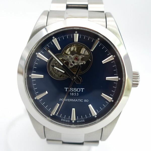 TISSOT / ティソ ◆腕時計 ジェントルマン オープンハート パワーマティック80 自動巻 T127.407.11.041.01 【メンズ/MEN/男性/ボーイズ/紳士】【腕時計/うでとけい/ウォッチ/Watch】 【自動巻】 ブランド【中古】