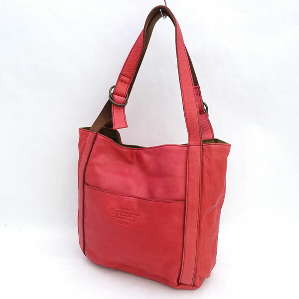 DAKOTA - Dakota / ダコタ ■トートバッグ　セミショルダー　ソフトレザー　レッド 【バッグ/バック/BAG/鞄/カバン】 ブランド【中古】