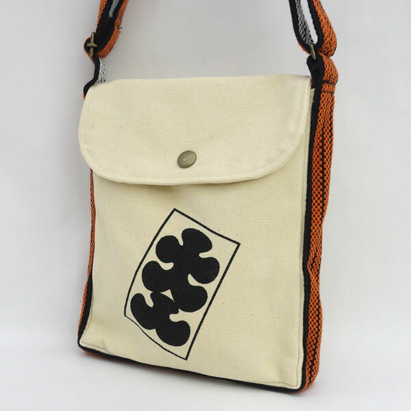 樂天商城 - 前田染工 ◆ショルダーバッグ/和柄/大入/キャンバス/ホワイト 【バッグ/バック/BAG/鞄/カバン】 メンズファッション【中古】