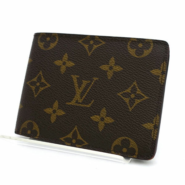 Rakuten - LOUIS VUITTON / ルイヴィトン ◆ポルトフォイユ ミュルティプル 二つ折り札入れ モノグラム M60895 【財布/サイフ/ウォレット/wallet/コイン】 ブランド【中古】