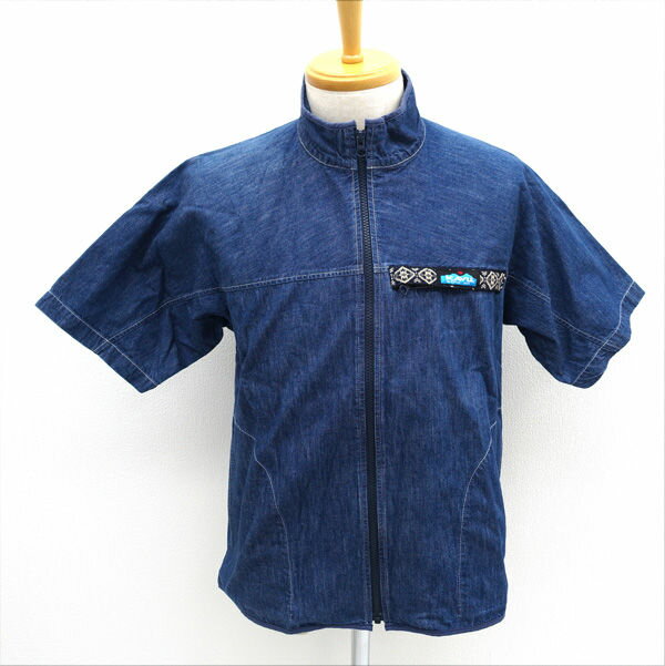 Rakuten - KAVU / カブー ◆半袖デニムシャツ/ジップアップ/インディゴ/サイズM 19820870 【メンズ/MEN/男性/ボーイズ/紳士】 メンズファッション【中古】