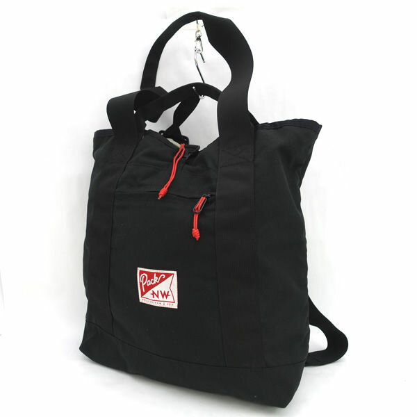 Rakuten - Pack NW / パックノースウェスト ◆3WAYバッグ/リュック/トートバッグ/ハンドバッグ/ブラック 【バッグ/バック/BAG/鞄/カバン】 メンズファッション【中古】
