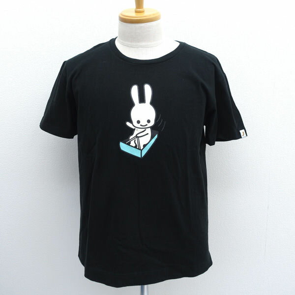 Rakuten - CUNE / キューン ◆半袖Tシャツ/うさぎ/ロゴ/ソリ//ブラック/サイズM 【メンズ/MEN/男性/ボーイズ/紳士】 メンズファッション【中古】
