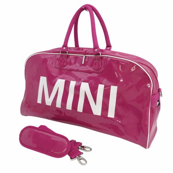乐天商城 - MINI /　ミニ ◆2WAYボストンバッグ/ミニクーパー/エナメル/ピンク 【バッグ/バック/BAG/鞄/カバン】 メンズファッション【中古】 【代引不可】【同梱不可】