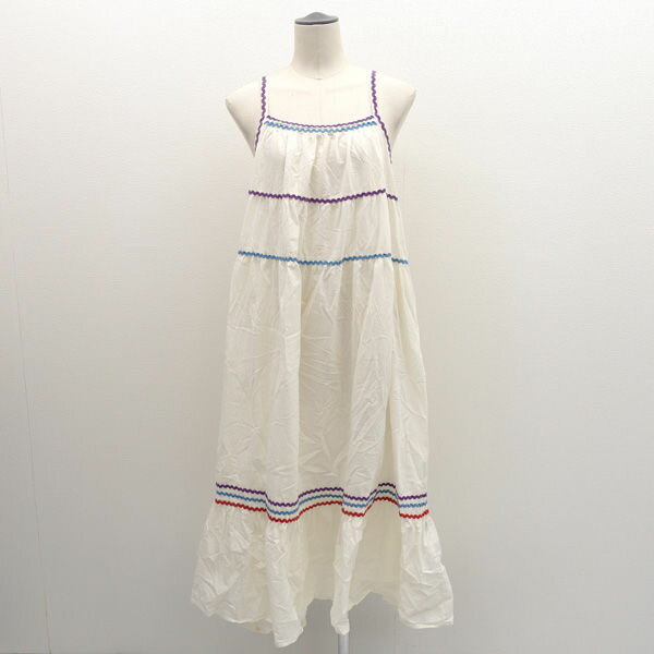 Rakuten - BEAMS BOY × Trepied ◆キャミワンピース/ホワイト/フリーサイズ 【レディース/ガールズ/LADY/女性/婦人】 レディースファッション【中古】