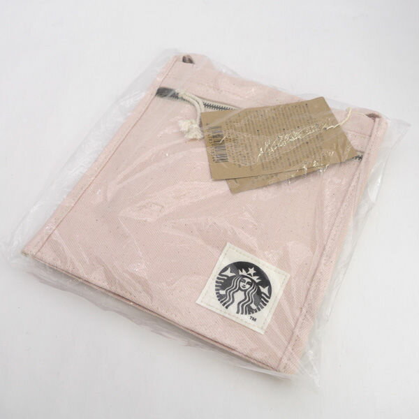 Rakuten - STARBUCKS /　スターバックス ◆アップサイクルコットン ボトルサコッシュ/ピンク/タグ付き 【バッグ/バック/BAG/鞄/カバン】 レディースファッション【未使用】