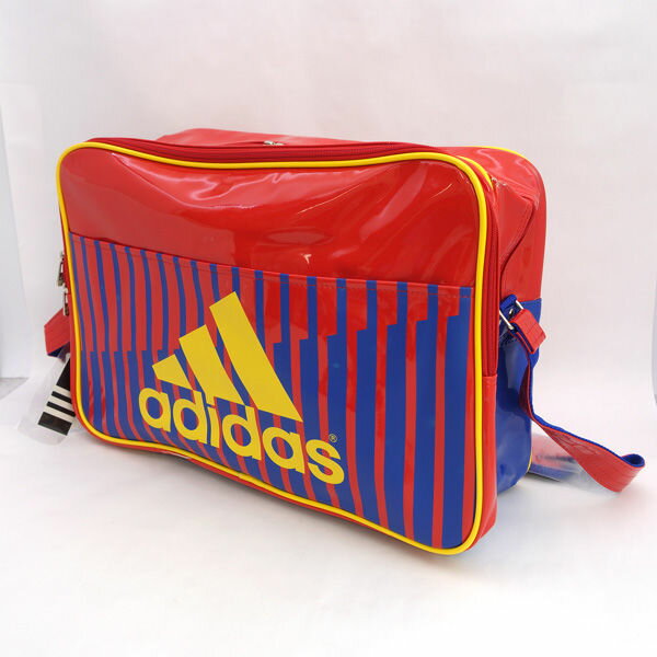Rakuten - adidas / アディダス ◆ショルダーバッグ/エナメル/レッド×ブルー/タグ付き Z03781 【バッグ/バック/BAG/鞄/カバン】 メンズファッション【中古】