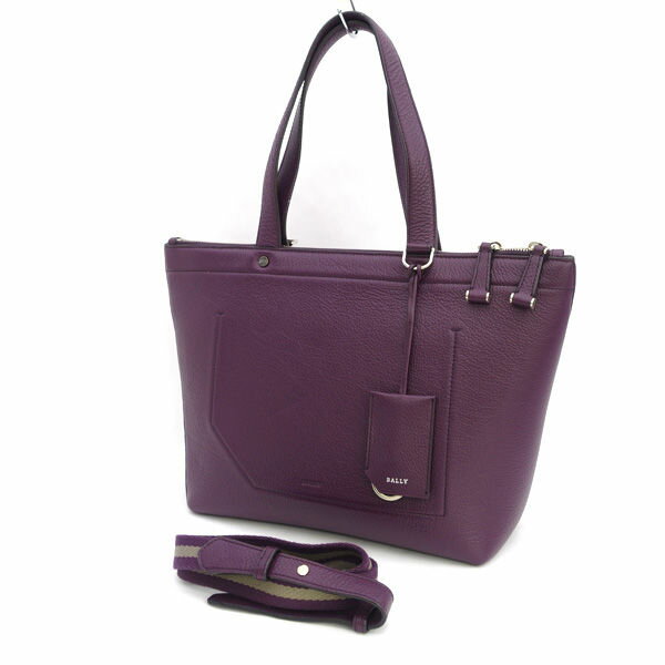 乐天商城 - BALLY / バリー ◆2WAYバッグ/SSIME XS/レザー/パープル 【バッグ/バック/BAG/鞄/カバン】 レディースファッション【中古】