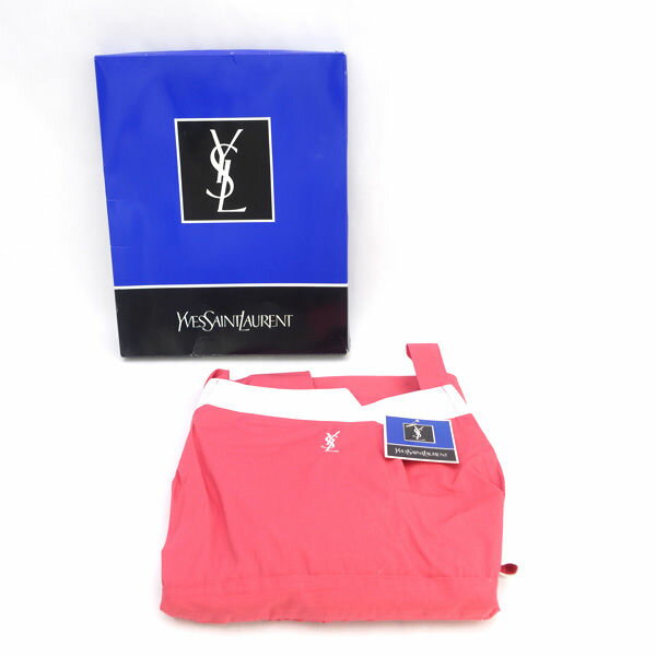 Rakuten - YVES SAINT LAURENT / イブサンローラン ◆エプロン　ピンクレッド・ホワイト Y-965 生活雑貨【未使用】