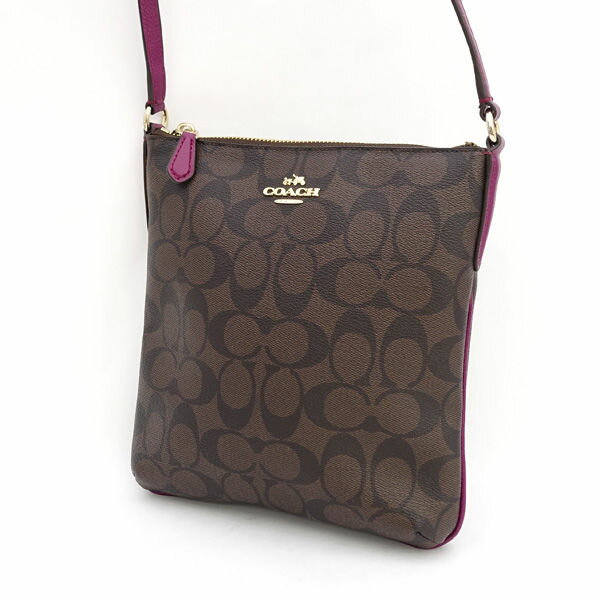 Rakuten - COACH / コーチ ◆シグネチャー ショルダーバッグ 斜めがけ ブラウン×パープル F35940 【バッグ/バック/BAG/鞄/カバン】 ブランド【中古】