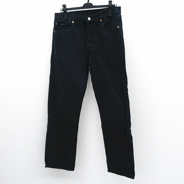 樂天商城 - Levis / リーバイス ◆デニムパンツ/501/ボタン裏311/ブラック/W34/UK製 501-0165 【メンズ/MEN/男性/ボーイズ/紳士】 メンズファッション【中古】