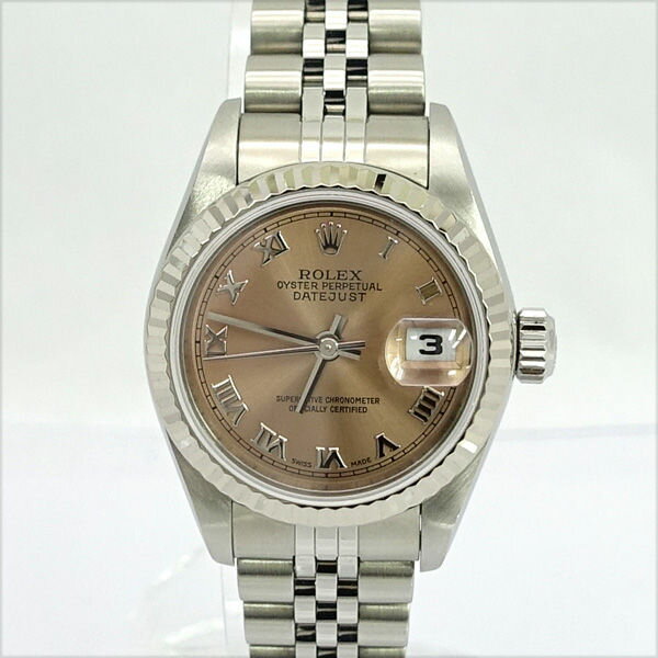 Rakuten - ROLEX / ロレックス ◆デイトジャスト レディース ピンク ローマン 腕時計 ジュビリー 79174 【レディース/ガールズ/LADY/女性/婦人】【腕時計/うでとけい/ウォッチ/Watch】 【自動巻】 ブランド【中古】