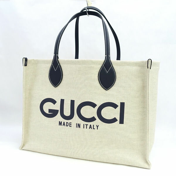 Rakuten - GUCCI / グッチ ◆ロゴ プリント トートバッグ レディース ハンドバッグ ネイビー 772176 【バッグ/バック/BAG/鞄/カバン】 ブランド【中古】 【代引不可】【同梱不可】