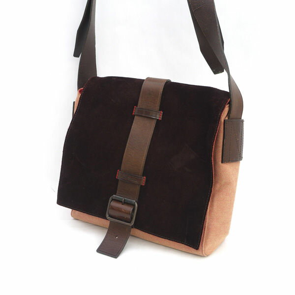 乐天商城 - Paul Smith / ポールスミス ■クロスボディ ショルダーバッグ キャンバスレザー ブラウン 【バッグ/バック/BAG/鞄/カバン】 ブランド【中古】