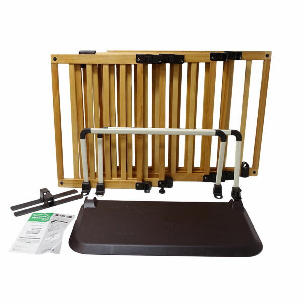 乐天商城 - 日本育児 ■おくだけとおせんぼ 木製スマートワイド Woody 子供用品【中古】 【代引不可】【同梱不可】