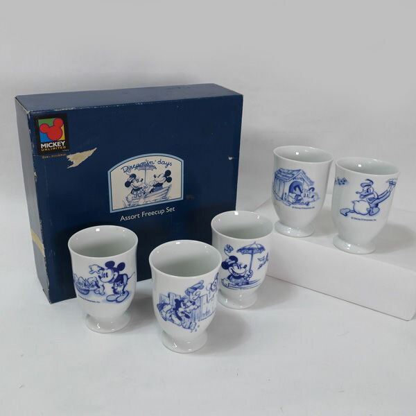 乐天商城 - 三郷陶器　DISNEY ◆DISNEY/アソートフリーカップ（5P） 2861 すまい　雑貨　ギフト【未使用】