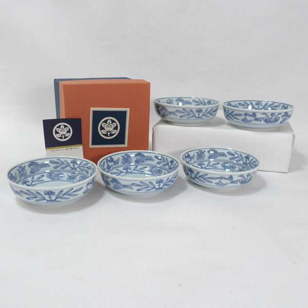 乐天商城 - たち吉 ◆たち吉/染花鳥 小鉢揃（5個組） SG-54 すまい　雑貨　ギフト ギフト【未使用】