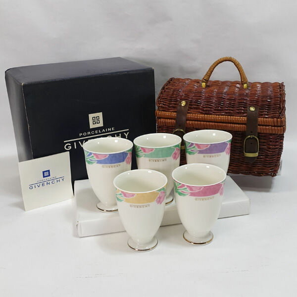GIVENCHY / ジバンシー ■ジバンシー/バスケット＆マルチカップ（5P） マルチカップ ギフト【未使用】