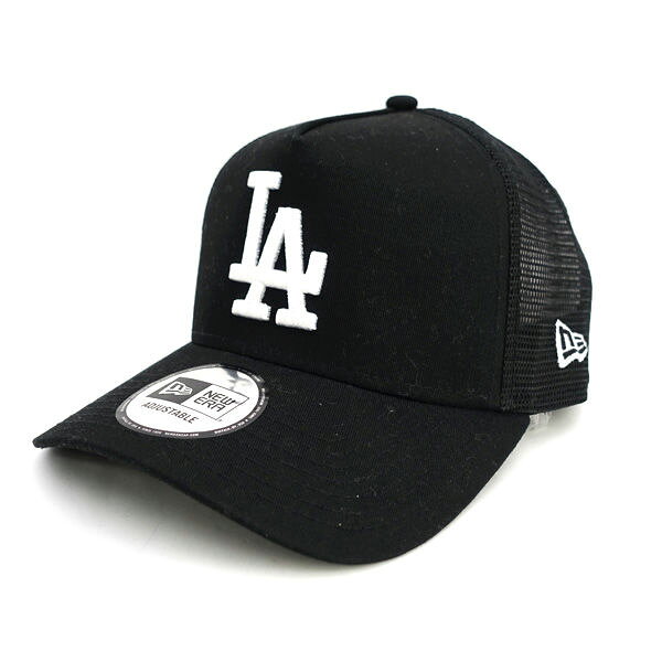 NEW ERA / ニューエラ ◆キャップ/メッシュ/LA/ドジャース/ブラック/サイズフリー メンズファッション