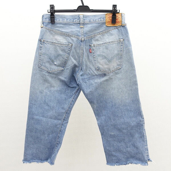 アーチェリー2(Archery)のLevis / リーバイス ◆デニムパンツ/7分丈/501XX/ビックE/赤耳/リペア/インディゴ/W32 47501.0060 【メンズ/MEN/男性/ボーイズ/紳士】 メンズファッション【中古】｜アングル2