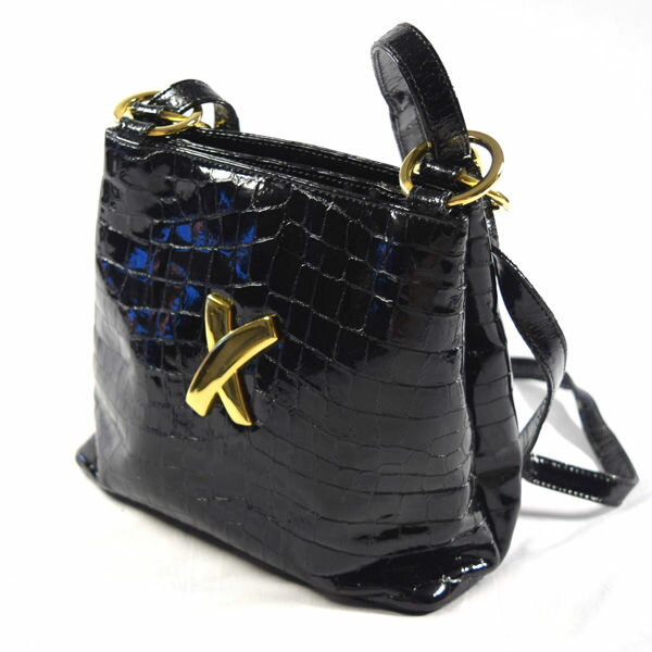 Rakuten - 【価格見直し】【2026/05/12】Paloma Picaso / パロマピカソ ■ショルダーバッグ レザー 型押し ブラック 【バッグ/バック/BAG/鞄/カバン】 ブランド【中古】