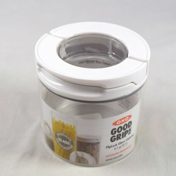 【スーパーSALE】OXO Good Grips / オクソー ◆【キッチン】オクソー/フリップロック ガラスキャニスター(0.5L) すまい キッチン 雑貨 ギフト【未使用】