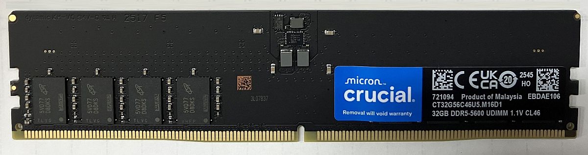 楽天市場】crucial pc5-38400 (ddr5-4800)288pin ddr5 ct2k32g48c40u5