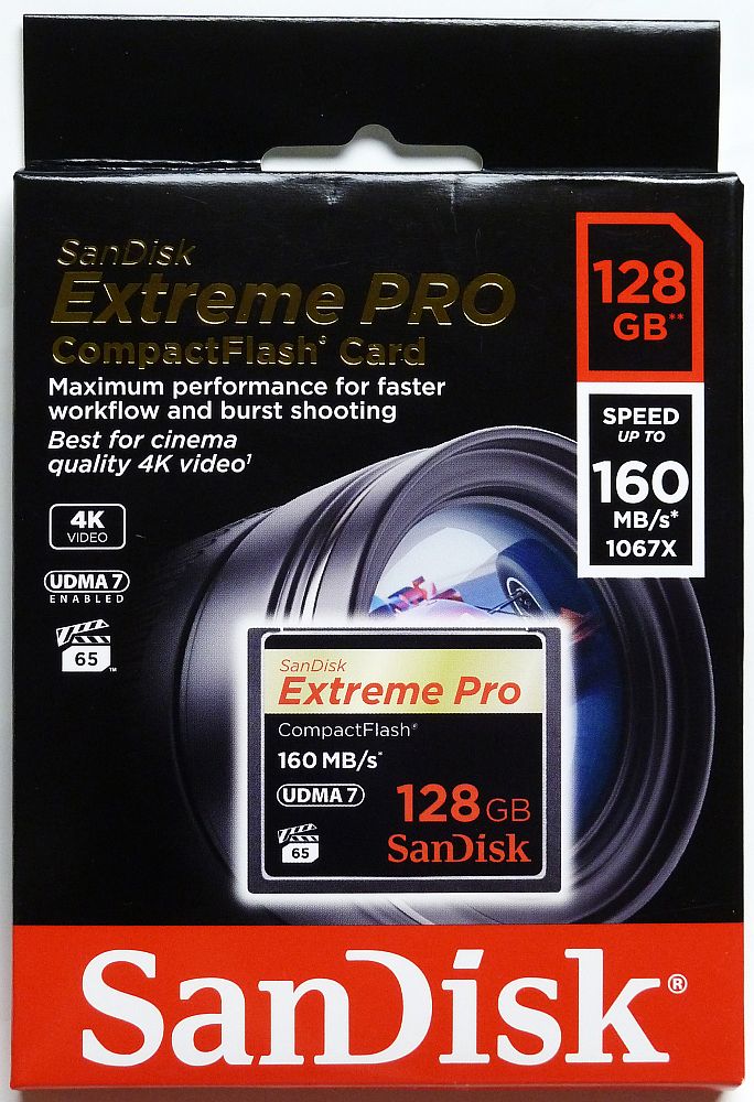 Sandisk Ķ®1067®(160MB/s) ǥ Extreme Pro CF 128GBUDMA7б SDCFXPS-128G-X46