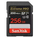 SANDISK TfBXN Extreme Pro V30 4KΉ UHS-I U3 SDXCJ[h 256GB (ǎ200MB/bA140MB/b) SDSDXXD-256G-GN4IN