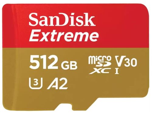SanDisk サンディスク Extreme 512GB microSDXCカード UHS-I U3 V30 A2 (R:190MB/s W:130MB/s) SDSQXAV-512G-GN6MN