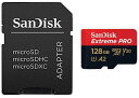 Sandisk TfBXN Extreme Pro microSDXCJ[h 128GB UHS-I U3 V30 A2 R:200MB/s W:140MB/s SDSQXCD-128G-GN6MA