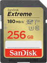 SanDisk TfBXN 256GB SDXC SDJ[h Extreme Class10 UHS-I U3 V30 4K R:180MB/s W:130MB/s COe[ SDSDXVV-256G-GNCIN