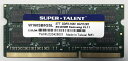 SuperTalent サムスンチップ搭載 PC3L-12800S DDR3L-1600 8GB 204pin SODIMM 省電力 ノートPC用 メモリーモジュール バルク品 W160SB8GSL