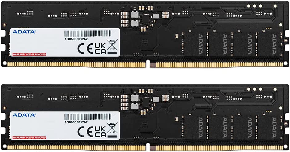 ADATA ǥȥåPC  PC5-44800 DDR5-5600 64GB ( 32GB x 2 ) 288pin DDR5 U-DIMM 1.1V AD5U560032G-DT