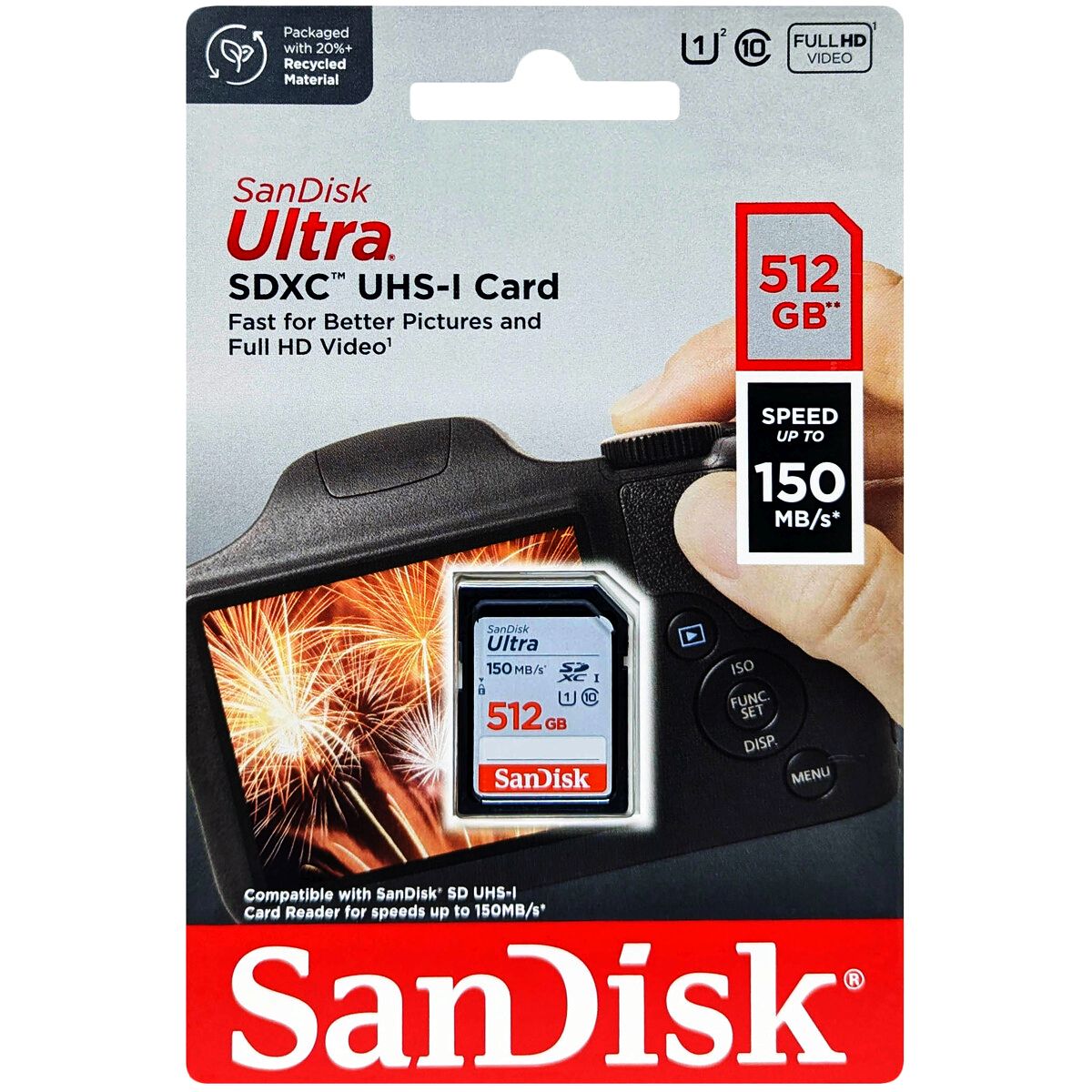 SanDisk サンディスク SDXCカード 512GB ULTRA class10 150MB/s UHS-1 SDカード SDSDUNC-512G-GN6IN