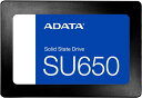 ADATA SSD 2TB SU650シリーズ 3D NAND採用 2.5インチ SATA 6Gbps 7mm厚 読込最大520MB/s 書込最大450MB/s...