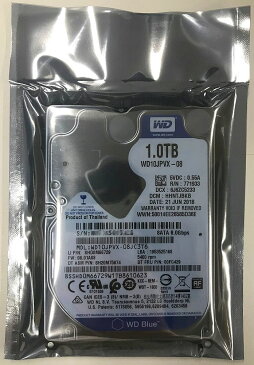 Western Digital リファービッシュ 6ヶ月保証 ウエスタンデジタル 2.5inch HDD 1TB SATA 6.0Gbps 5400回転 9.5mm厚 WD10JPVX