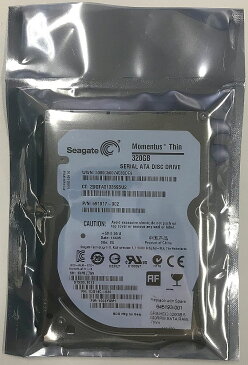 SEAGATE リファービッシュ 6ヶ月保証 Momentus Thin 2.5inch HDD 320GB SATA 5400回転 7mm厚 ST320LT012