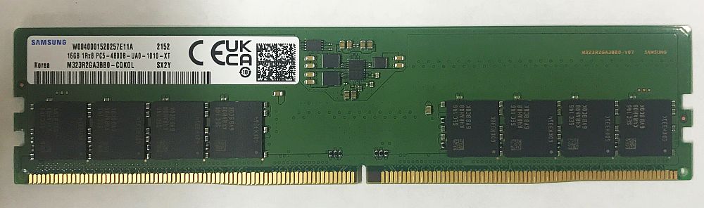 SAMSUNG サムスン DDR5 4800MHz 16GB PC5-38400 DDR5-4800 デスクトップPC用 メモリ 288pin U-DIMM M323R2GA3BB0-CQK バルク品 1
