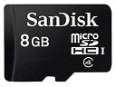 Sandisk TfBXN  UHS-1Ή Class 4 microSDHCJ[h 8GB SDϊA_v^[t oNi 1Nۏ SDSDQAB-008G-BULK