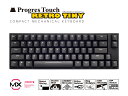 ARCHISS ProgresTouch RETRO TINY (タイニー) コンパクトメカニカルキーボード 英語ASCII配列 Cherry MX 静音赤軸（Silent Red/linear action）採用 AS-KBPD66/SRBK