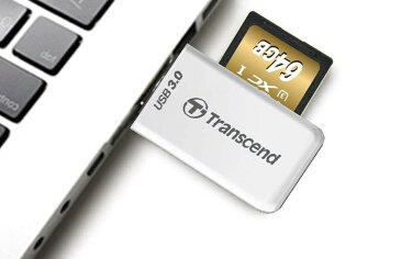 [Transcend] トランセンド USB3.0対応 マルチカードリーダー (SD/SDHC UHS-I/SDXC UHS-I/microSDXC UHS-I 対応) ホワイト 2年保証 TS-RDF5W