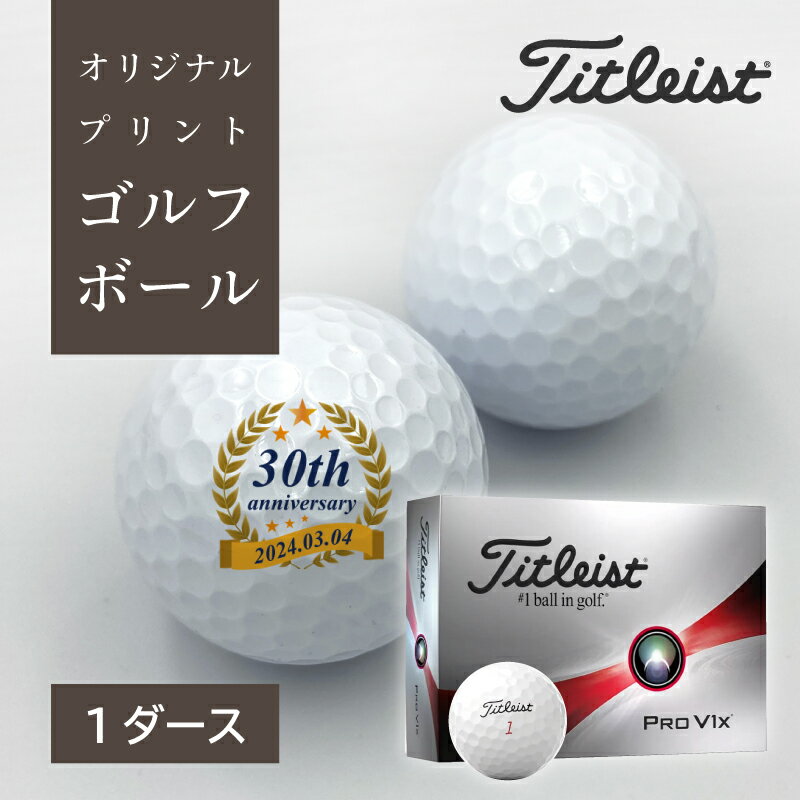 【 ゴルフボール 名入れ ギフト 周年 記念 企業 イベント タイトリスト PROV1X 1ダース 】 オウンネーム 創業 お祝い アニバーサリー プレゼント プリント ゴルフボール 12球 ラッピング対応 のし可 オリジナル 記念日 記念球 ブランド メーカー品 TITLEIST