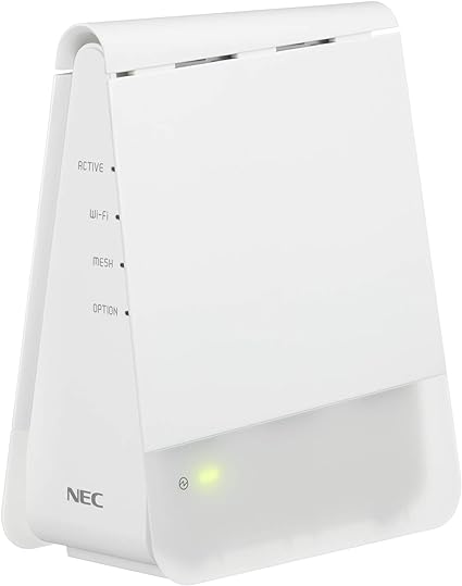 NEC WiFi メッシュルーター 単体（ルーター本体にも中継機になる）Wi-Fi6 (11ax) / AX1800 無線LAN Atermシリーズ (5GHz帯 / 2.4GHz帯) AM-AX1800HP(MC)【 iPhone 13 / 12 / iPhone SE(第二世代) / Nintendo Switch メーカー動作確認済み】